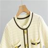 Summer Knitted Dress Fashion Women's Short Sleeve Waist slimming A-line Dress