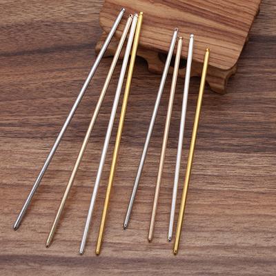 10pcs 125/150mm Metal Iron Hair Pins Blank Base Setting Hair Stick for Women Jewelry Bulks Findings Components DIY Accessories