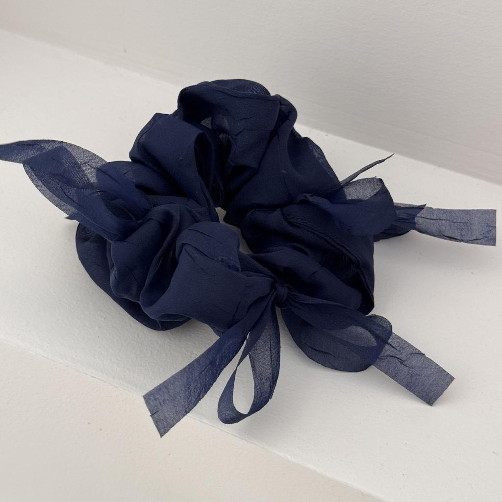 Gentle and Graceful, Light Gauze Large Intestine Circle, Bow, Net Gauze Hair Band, Forest-style Headwear and Hair Accessory