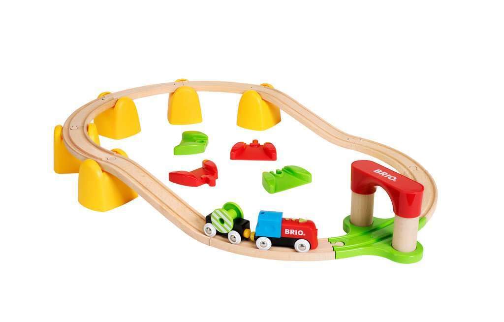 Brio My First Power Rail Set for Ages Years and Wooden Rail Gift 33710, 1.5 Up. [Toy, Toy, Locomotive, Set, (Birthday/Christmas)]