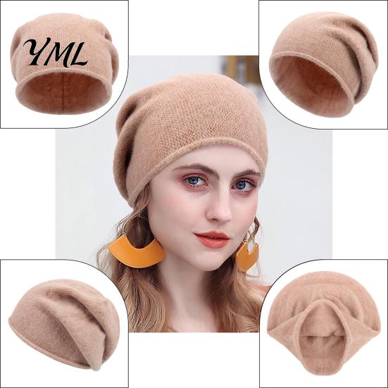 Lightweight Casual Beanies for Daily Wear Slouchy Knitted Hat, Women Men Warm Autumn Winter Soft Cozy Fashion Headwear Travel Ski Cap, Solid