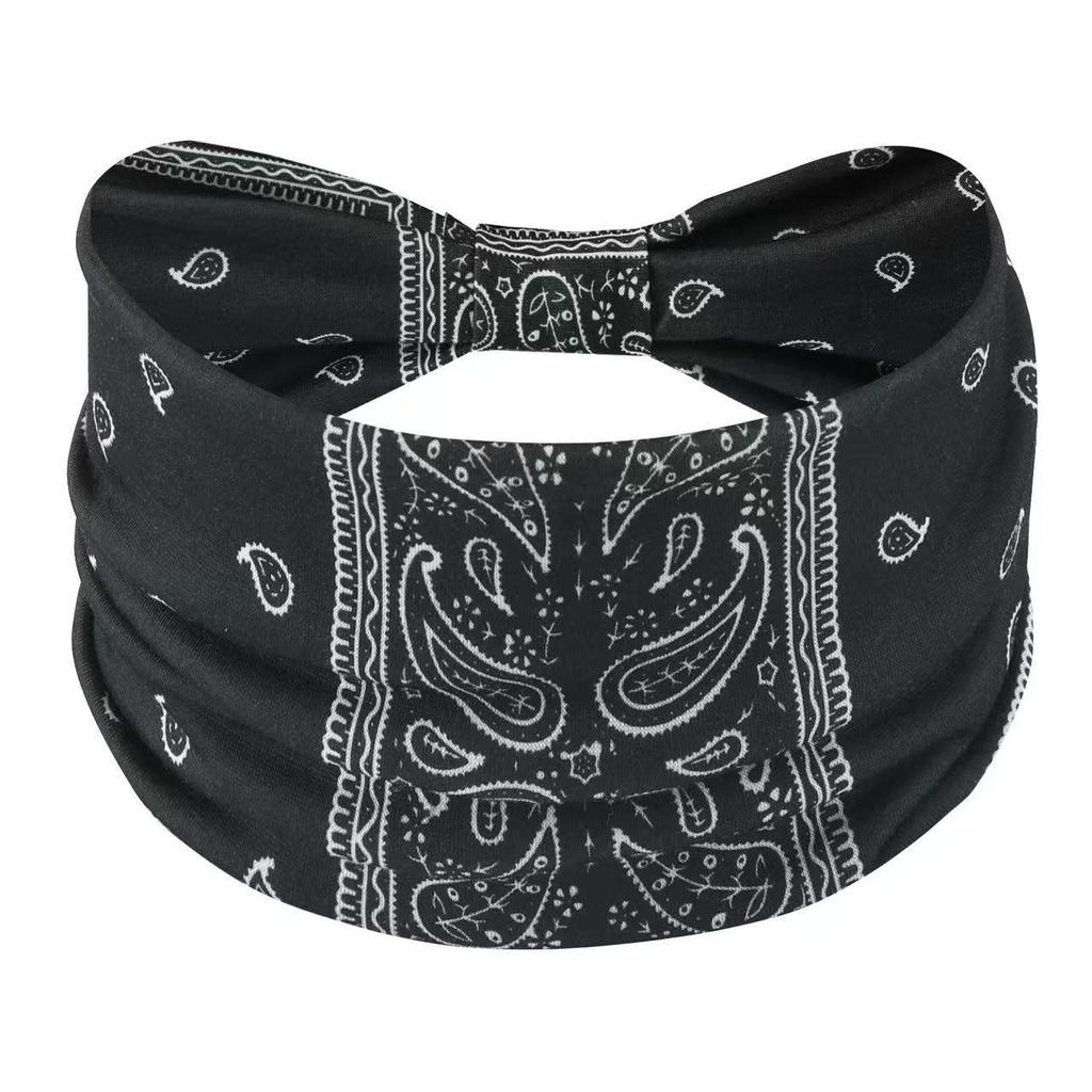 Bohemian Tie-Dye Headscarf: European & American Sport Wide Headband
