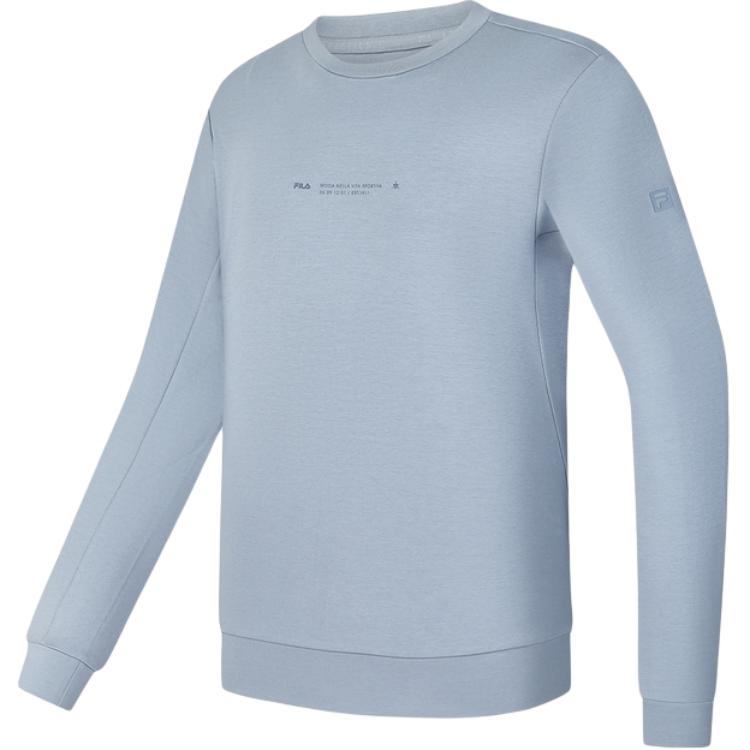 

New FILA Fitness Sweatshirt Men s Iron Paint Blue A11M441206F-DB 180/100A/XL
