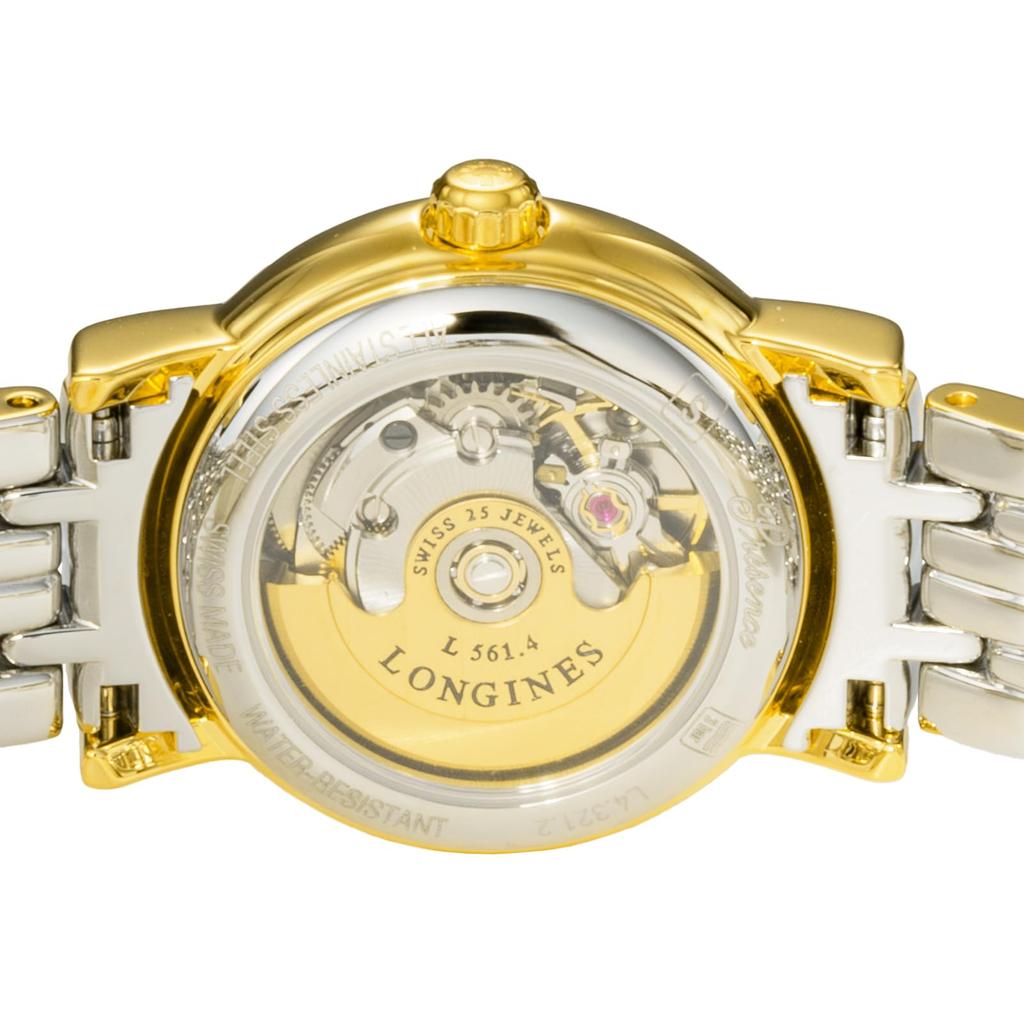 Watch PRESENCE Automatic Winding Waterproof for Daily Use Sapphire Glass Gold Dial Stainless Steel Silver x Gold [Longines] Women's L4.321.2.32.7