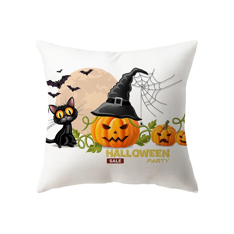 

Наволочка на тему Хэллоуина с алфавитом, наволочка с изображением тыквы, ведьмы, наволочка для дивана, стула, кровати, домашний декор 40x40cm