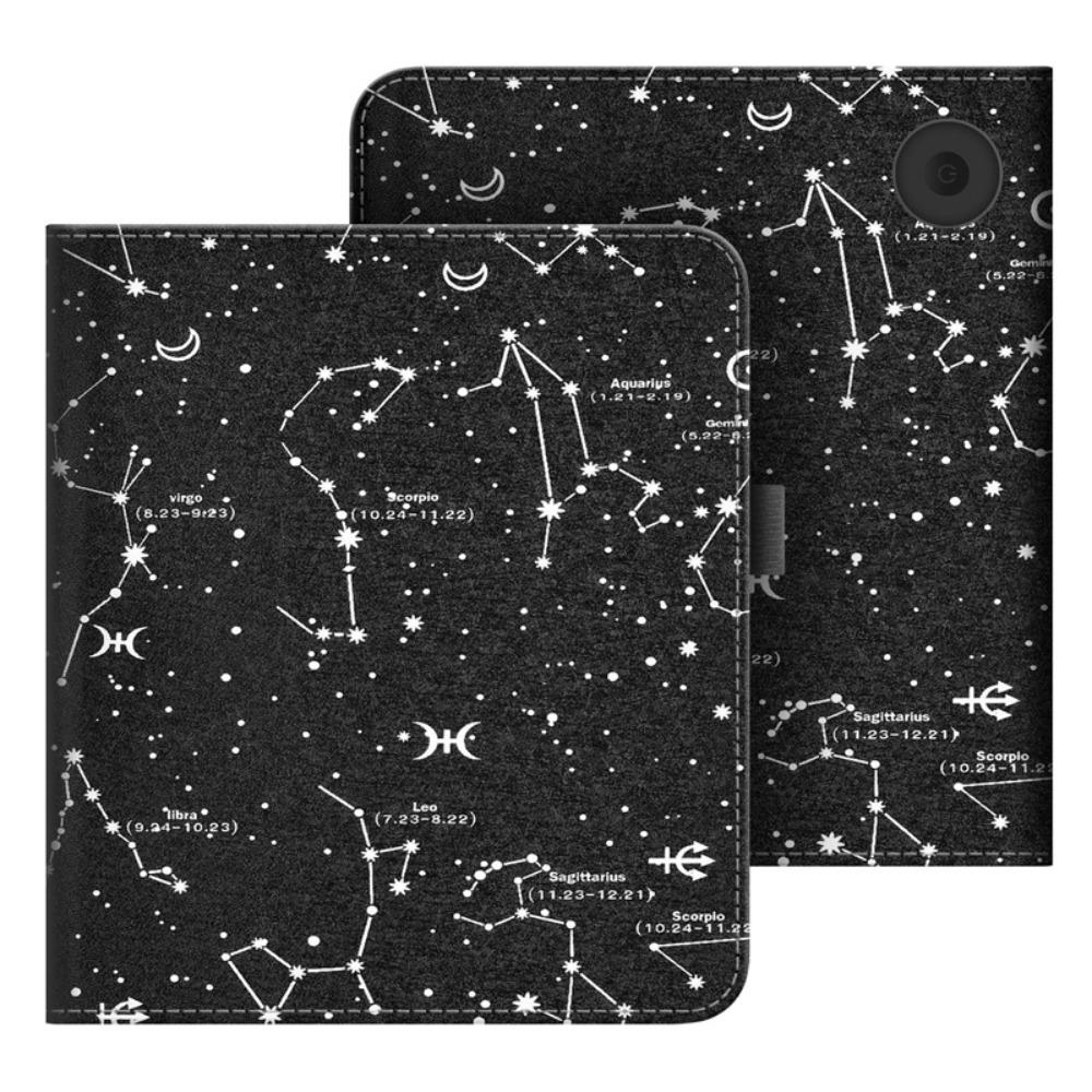 Auto Sleep/Wake N428 Smart Cover PU Leather Protective Shell for KOBO Libra Colour 2024