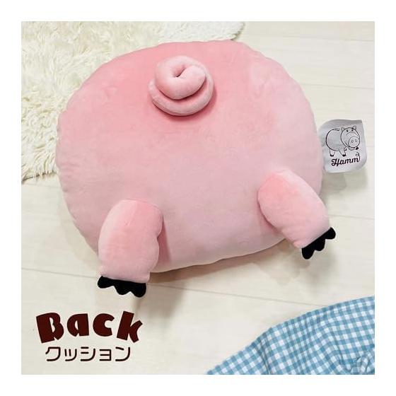 MORIPiLO Hugging Pillow Disney Toy Story Ham (Die-cut Back Cushion) Skin-friendly Fluffy Goods Stuffed Toy Nap Pillow Pink 45x35x10cm Disney
