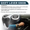 TUCKBOLD Manual Gear Shift Knob for Mazda 3 Front Automotive Gearbox Stick Shifter Lever Black Silver Tone with Plastic Faux 1 Piece 6-Speed CX-5