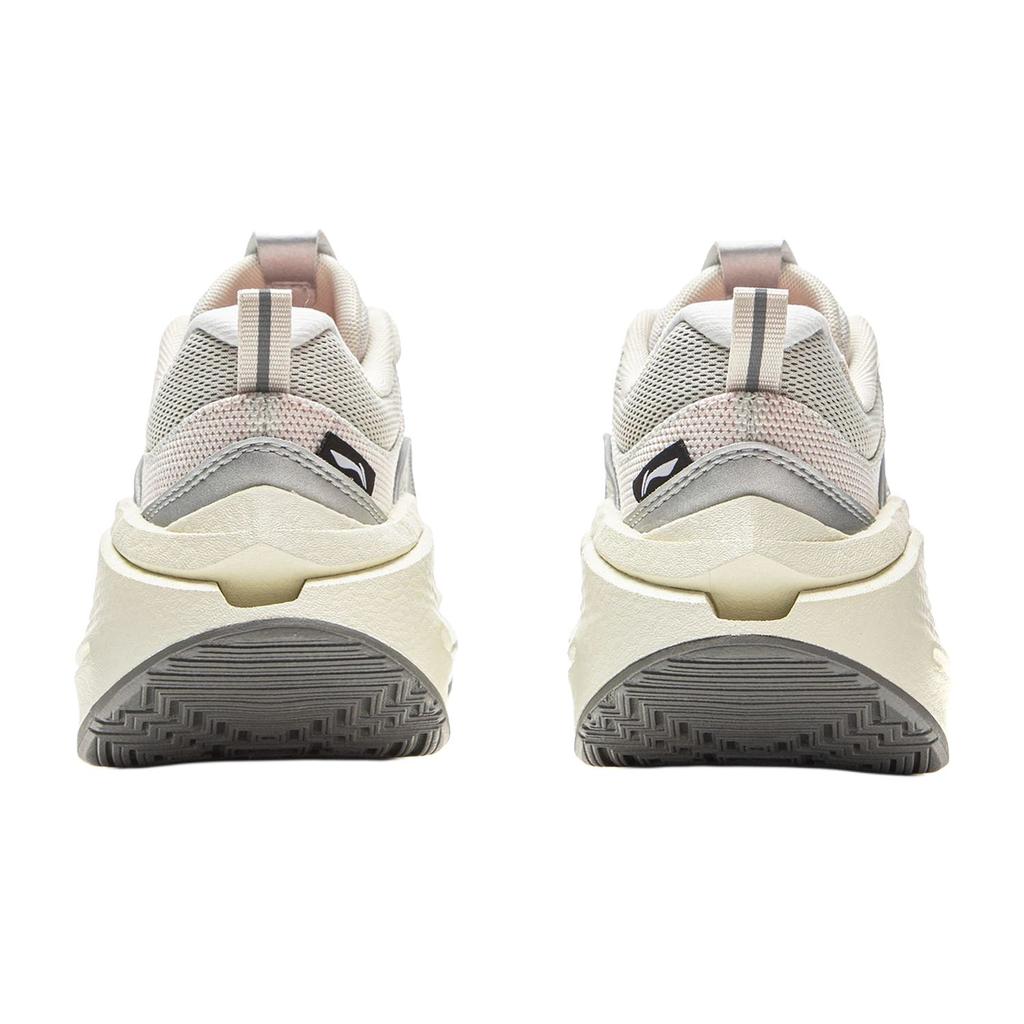 Li Ning Lightweight Trendy Running Shoes With Reflective Rebound Technology Women sneaker Antarctic-Gray Silver AZGV228-1