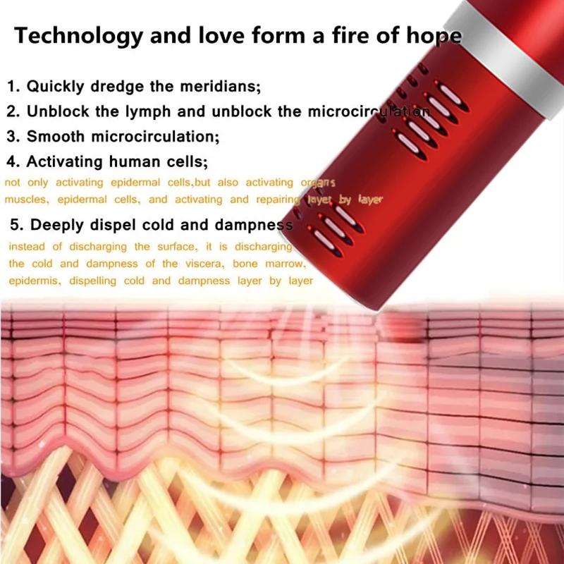 2024 Terahertz Electric Wave Lamp Magnetic Wellness Device Heating Relaxation Massager Hair Dryer for Home Use Comfort Support