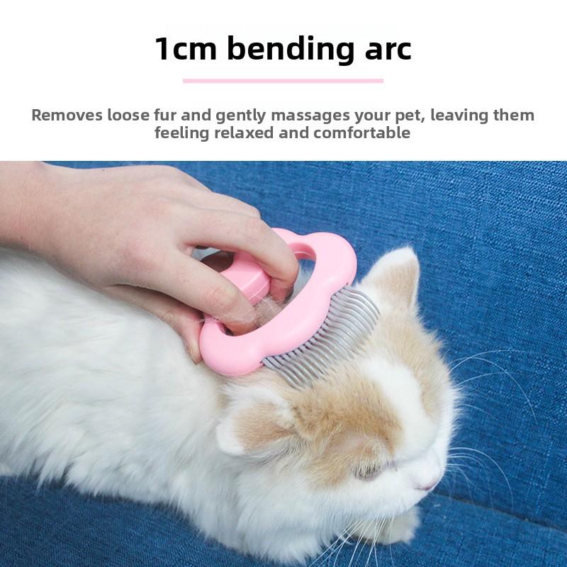 Pet Cat Brush for Long and Short Hair, Cleaning Dog Brush, Grooming Supplies for Puppies and Kittens, Shell Comb for Removing Hair.