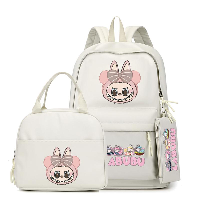 3Pcs/sst Cute Printed Backpackstudent Teenage Children Girl Boy Schoolbag Bookbag Men Women Large Capacity Waterproof Laptop Bag Mochila