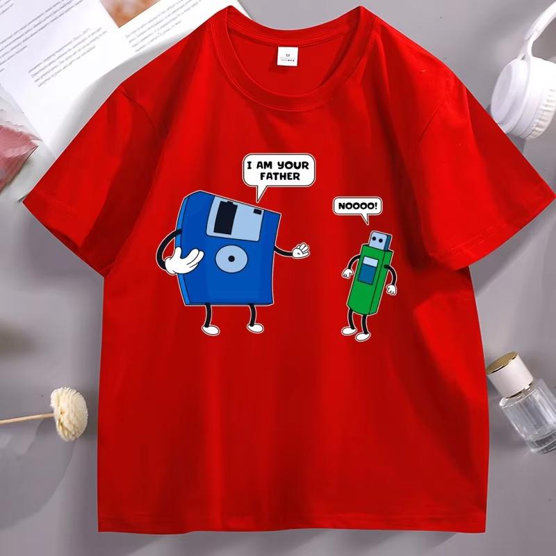 Ich bin dein Vater Meme T-Shirt Lustiger Tech-Humor Diskette USB Top Computeringenieurwesen für Männer Frauen Kleidung Vater und Sohn