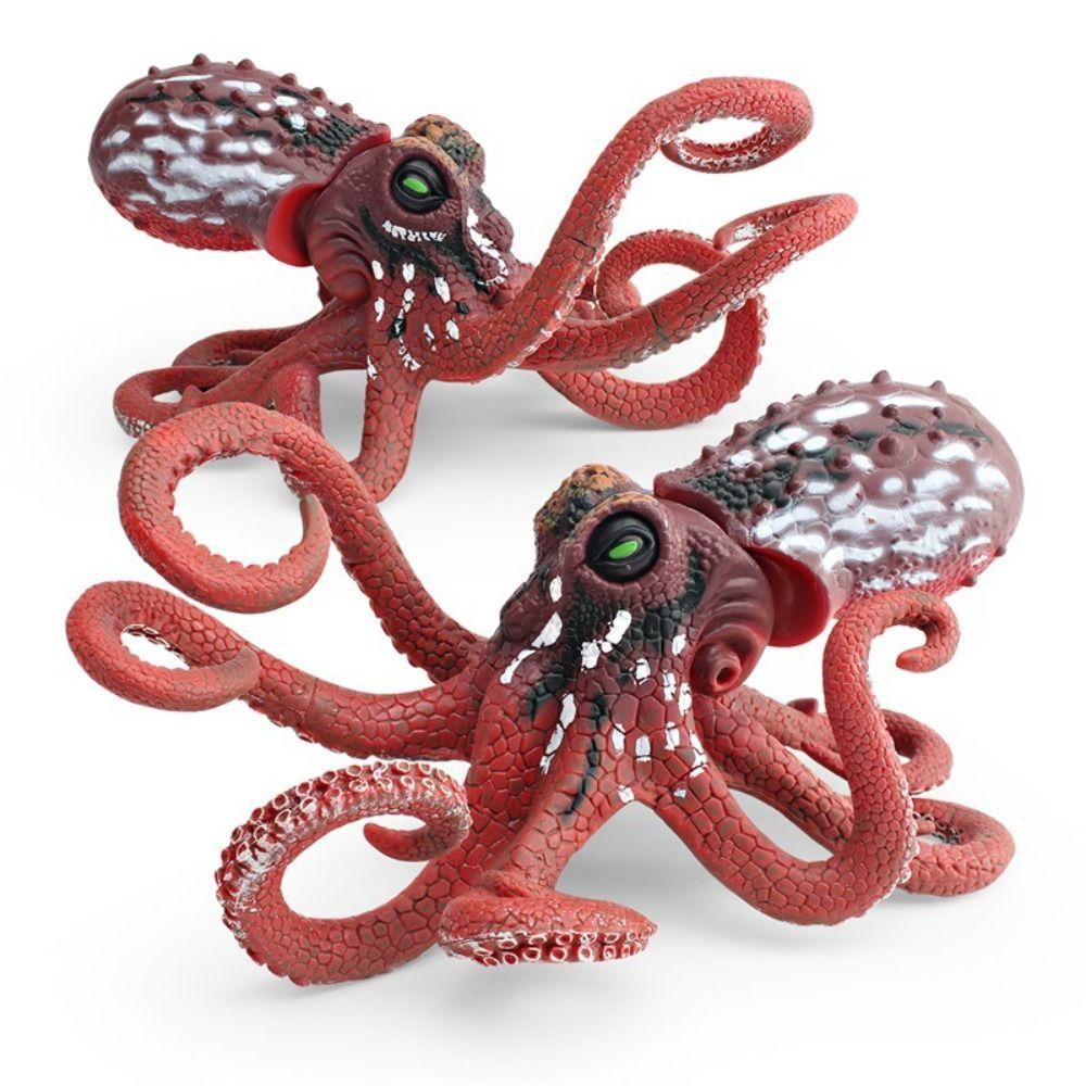 Wild Large Octopus Model Plastic Ocean Animal Statue  for Home Decor Office Display