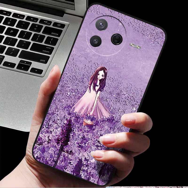 For Xiaomi Poco F7 Pro/ Poco F7 Ultra 5G 3D Relief Flower Emboss Soft Silicone Back Cover Case for Poco F7 Pro Ultra Relief Case
