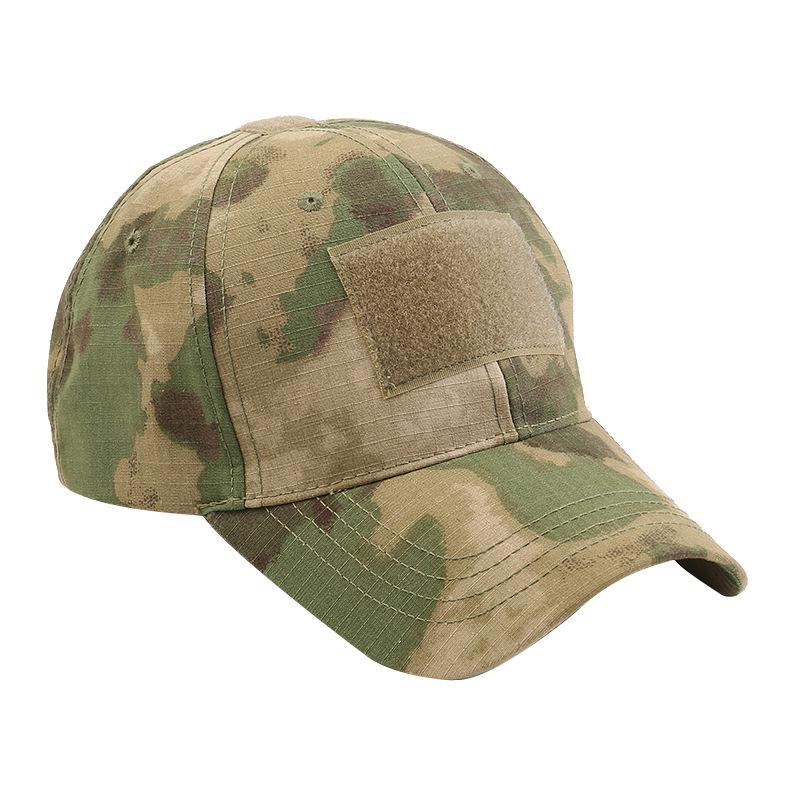 Camouflage Tactical Sunshade Hat: Python Pattern, All-Season Climbing & Training Cap with Velcro.