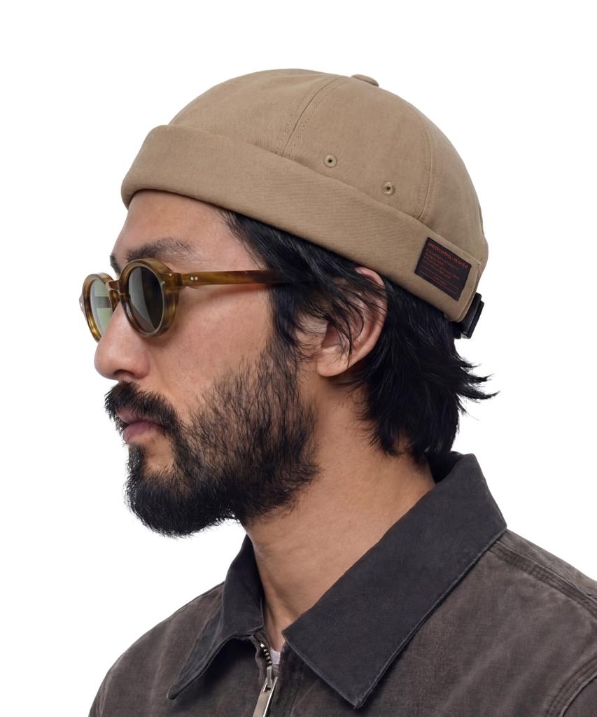 Eondeokeonteulol Four Seasons Cotton Basic Adjustable Brimless Watch Cap Unisex Beanie Hat Mold Cap / Twill Cotton / Combat / Desert