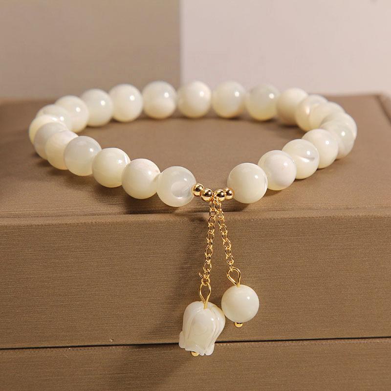 

ZAKOL Изысканный браслет из светло-голубых бусин, Браслеты с блестящими кристаллами циркония в виде листьев и бабочек, Ручной работы, Циркон, Женский, Девочкам, Подарок