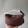 First-Layer Cowhide Leather Handbag, Shoulder Bag, Crossbody Bag for Women, Summer New Korean Style Ingot Bag, Exquisite and Versatile Women's Bag
