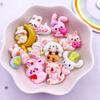 Harz Bunt 3D Mini Hase Bär Mädchen Junge Flatback Figuren Scrapbook 10 STK DIY Haarspange Haarnadel Handwerk Dekor Zubehör
