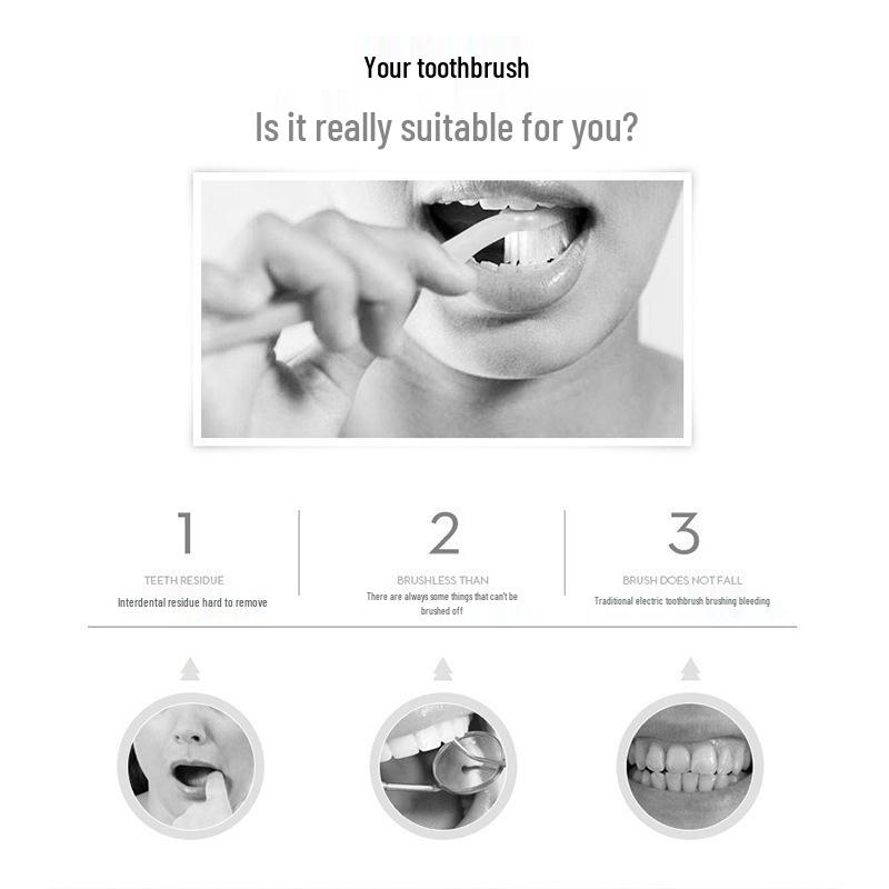 Universal U-Shaped Electric Toothbrush for Babies & Adults - Whitening and Cleaning Device
