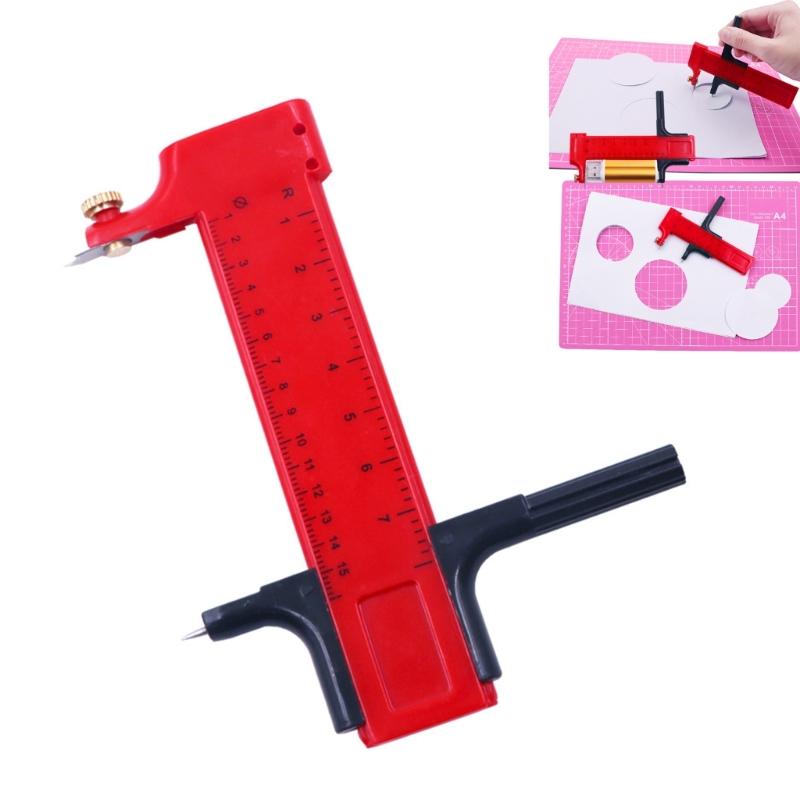Adjustable Circular Cutting Tool Compass Circular Cutter Dia 2cm-15cm Circular Circle Rotary Compass Cutter