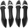 Door Handle Cover Trim for Toyota Corolla 2014-2018 Durable Tailgate Handle Cover ABS 1 Set Carbon Fiber Black