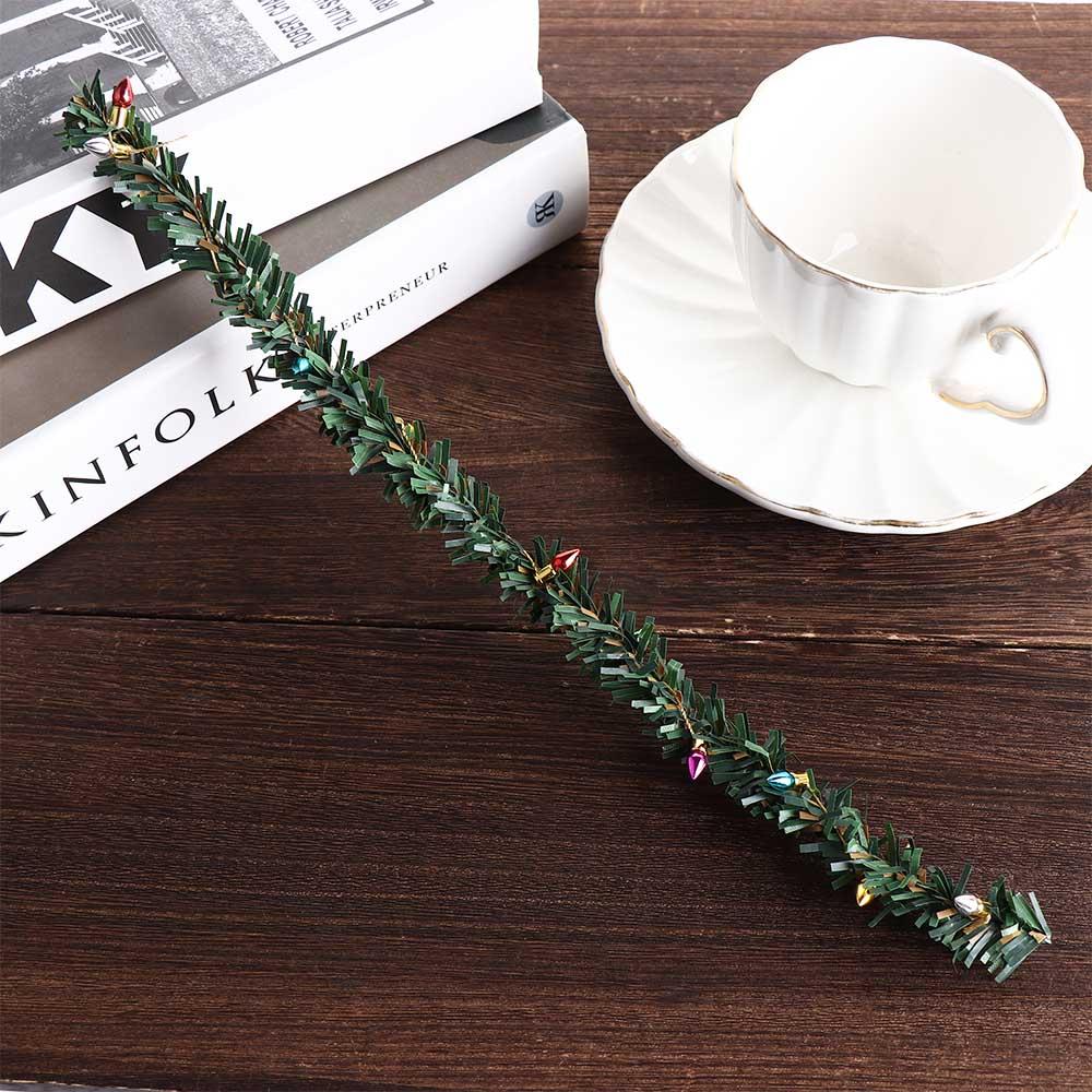 Simulation Dollhouse Lights Stripes Mini Miniature Mini Lights Stripes 1:12 30CM Pine Branch Lights Stripes Christmas Decoration