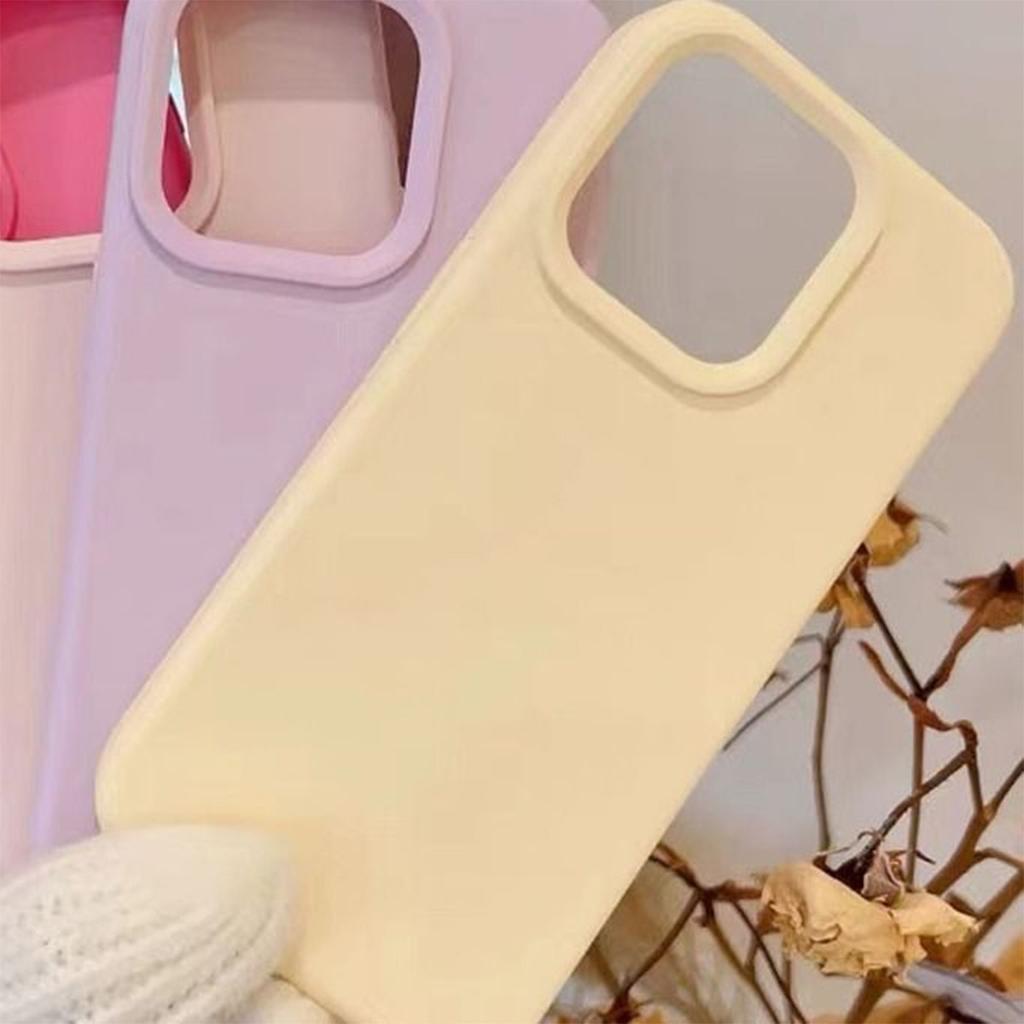 Macaron Klebreis Schale Handyhülle Dopamin Gelee Handyhülle Niedlich Original Handyhülle Einfarbig für Mädchen