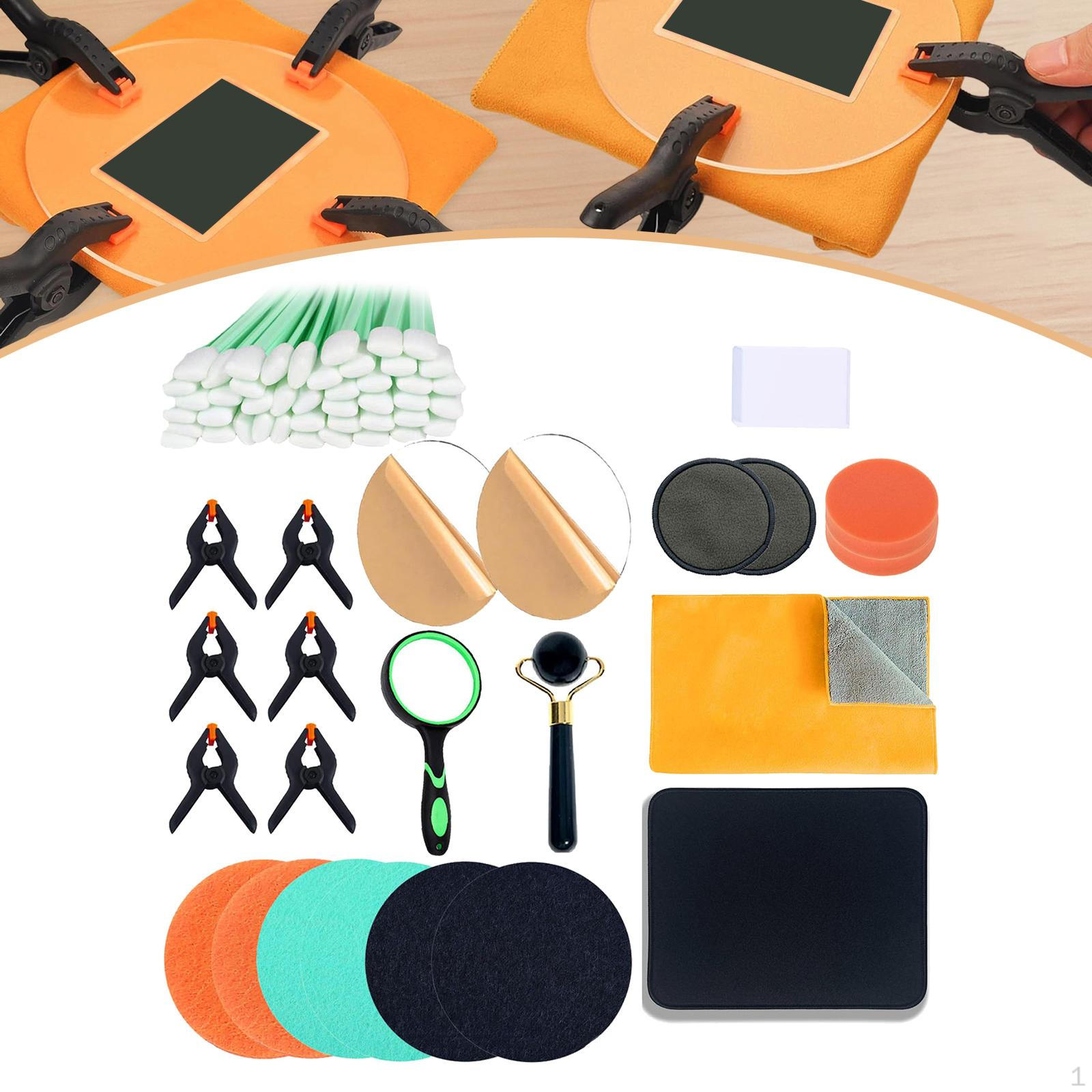 Trading Card Cleaning Care Tool Kit 50 Foam Applicators for Collectors