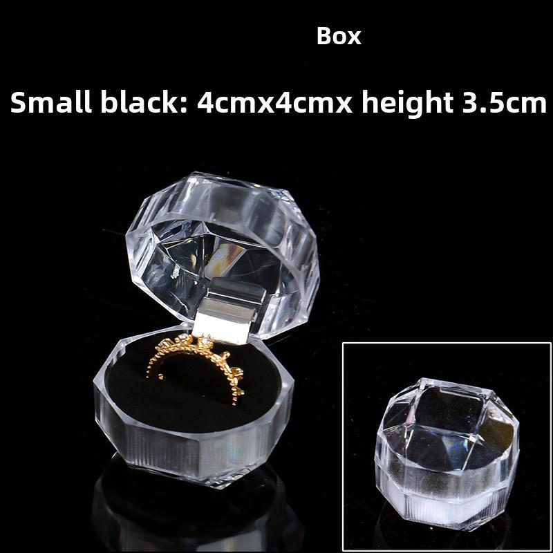 Przezroczyste akrylowe pudełko ekspozycyjne na kolczyki i biżuterię 