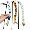 Durable Cat Play Stick Funny Toy, Toys for Indoor Cats, Interactive Scratch-resistant Toy Teaser Wand, Plush Kitten Toys, Exercise Wand