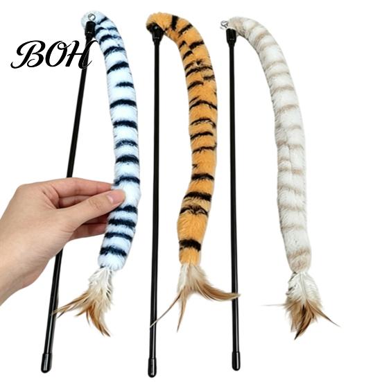 Durable Cat Play Stick Funny Toy, Toys for Indoor Cats, Interactive Scratch-resistant Toy Teaser Wand, Plush Kitten Toys, Exercise Wand