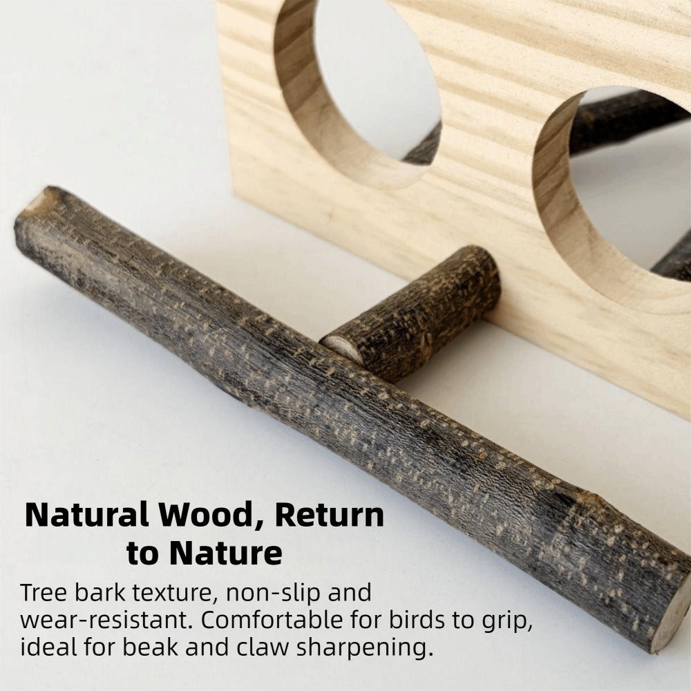 Detachable Parrot Parrot Perch Natural Bird Stand Perch For Parakeet Budgie Cockatoos