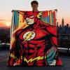 1pc Flash Superhero Outdoor Flannel Throw Blanket Soft, Lightweight & Warm