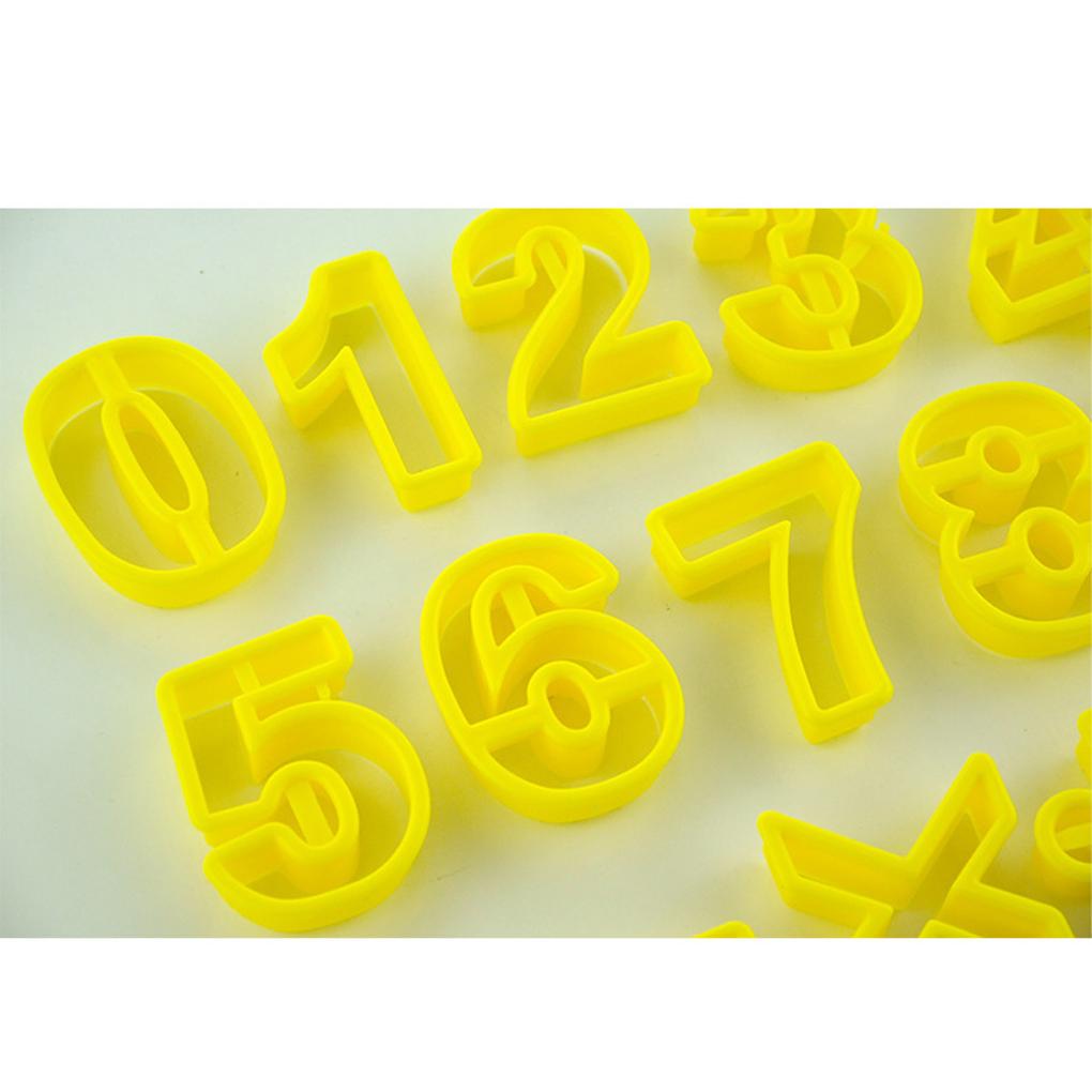 15 Adet Pişirme Fondant Kek Dijital Kurabiye Kalıpları Kesilmiş Çevrilmiş Şeker Çocuklar Plastik Yemek Pişirme Mutfak Tatlı Yapımı