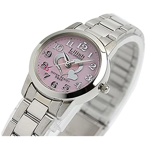 Relish Women's Citizen Solar Watch with Pink Dial and Silver Stainless Steel (H997-904) with Pair Box