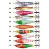5Pcs Artificial Hard Baits Shrimp Lures Baits 9.6g Cuttlefish Hook Fishing Lures Glow Squid Jig Glow Jig Hook