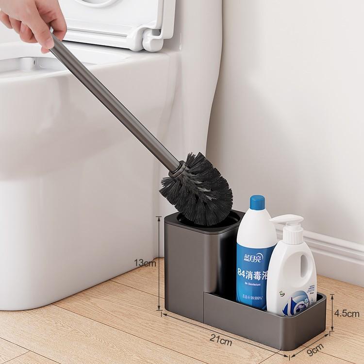 Toilet Brush, Shelf, No Punching, Household No Dead Ends, Toilet Brush, Toilet, Bathroom Toilet, Cleaning Artifact