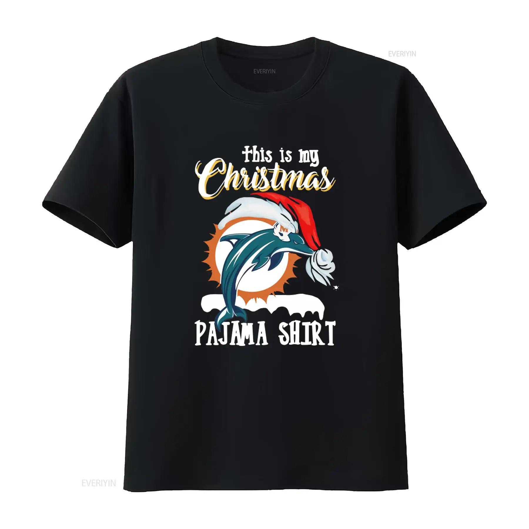 

This Is My Christmas Pajama Dolphins Miami Hat Santa Caps Baseball Cap T Shirt vintage Washed homme Casual Unisex Soft 5XL різнокольоровий