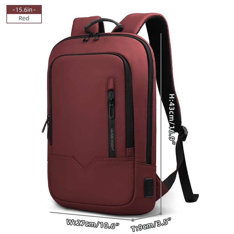 HcanKcan 15.6" 17" Laptop Backpack Slim Men Multi-fuctional Business Work Backpack Fashion Waterproof Outdoor Travel School Backpack