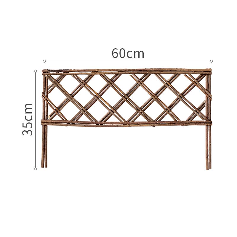 Willow Woven Garden Fence: Small Edging for Indoor/Outdoor Flower Beds, Lawns, Nurseries, Balconies, Courtyards.