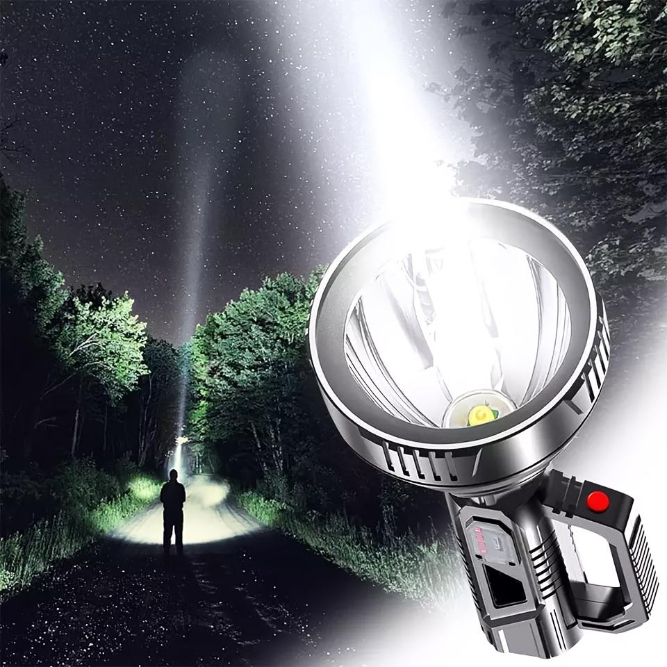Krachtige LED Zaklamp Krachtige Zaklamp 3 Modi Waterdicht Vislantaarn USB Oplaadbare Schijnwerper Zoeklicht Kampeerlamp