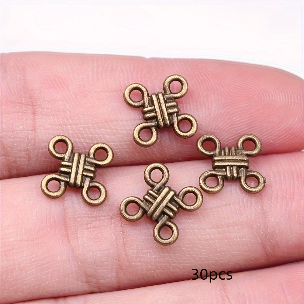 

30 antique silver lucky Chinese knot pendant connectors antique bronze alloy pendant chains suitable for DIY handmade jewelry ac 30pcs бронзовий
