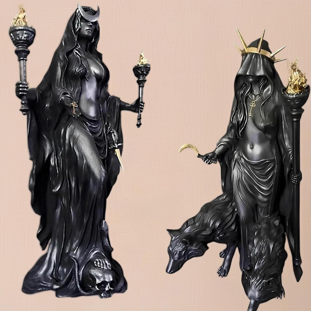 Home Decoration Hecate Greek Witch Statue Figurine Modern Hounds of Magic Resin Sculpture Decor