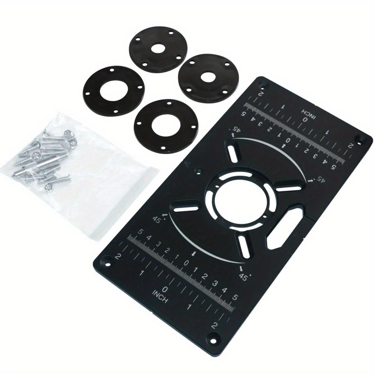 

Aluminium Carpenty Router Table Insert Plate Wood Router Trimmer Models Engraving Machine Benches Carpenter Engraving Board