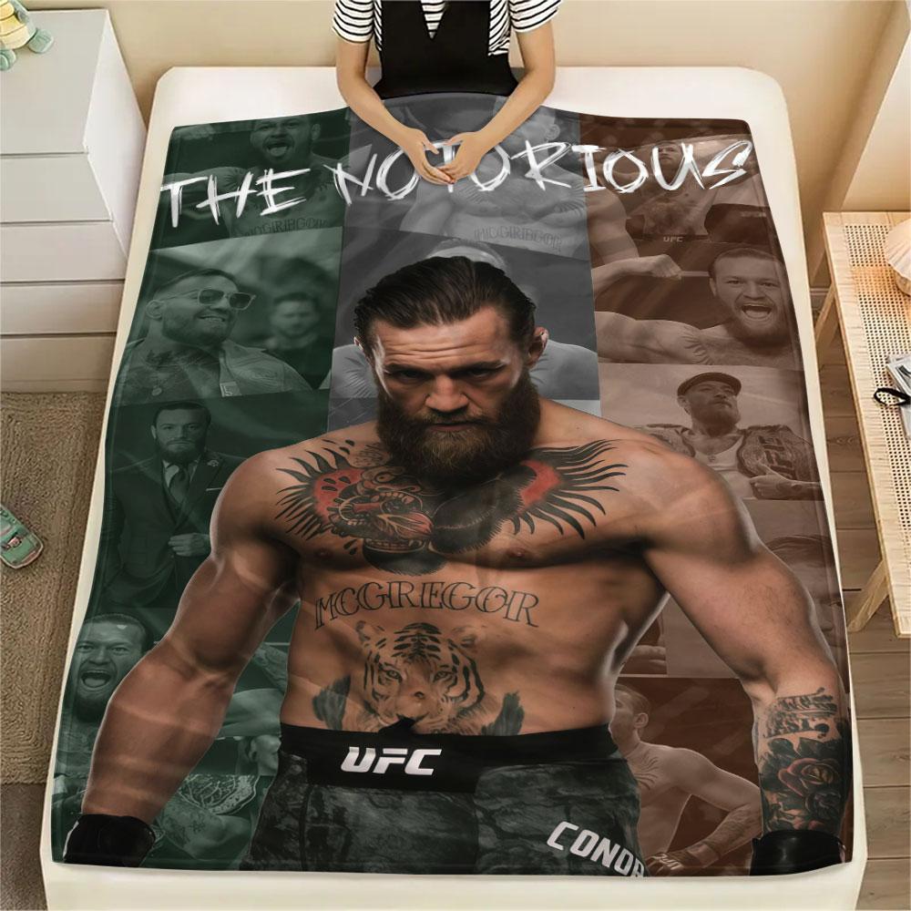 The Notorious Printed Flannel Blanket, Soft Throw for Bedroom Sofa, Washable, Christmas Present, Great Gift.