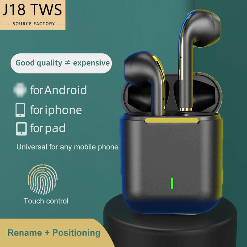 Căști Bluetooth fără fir J18 Căști stereo stereo în ureche Căști sport cu mâini libere Căști pentru jocuri pentru muzică pentru Android IOS
