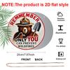 2D Flat, 1pc Print Round Aluminum Decorative Sign, Forest Fire Prevention Theme, Don't Let Wildfires Rage, Perfect for Cabin, Campground, Patio