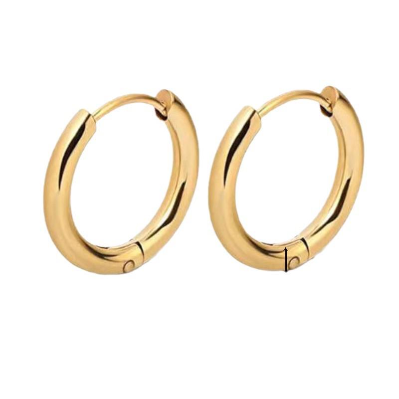 Luxurious Non-Fading European & American Style Hoop Earrings
